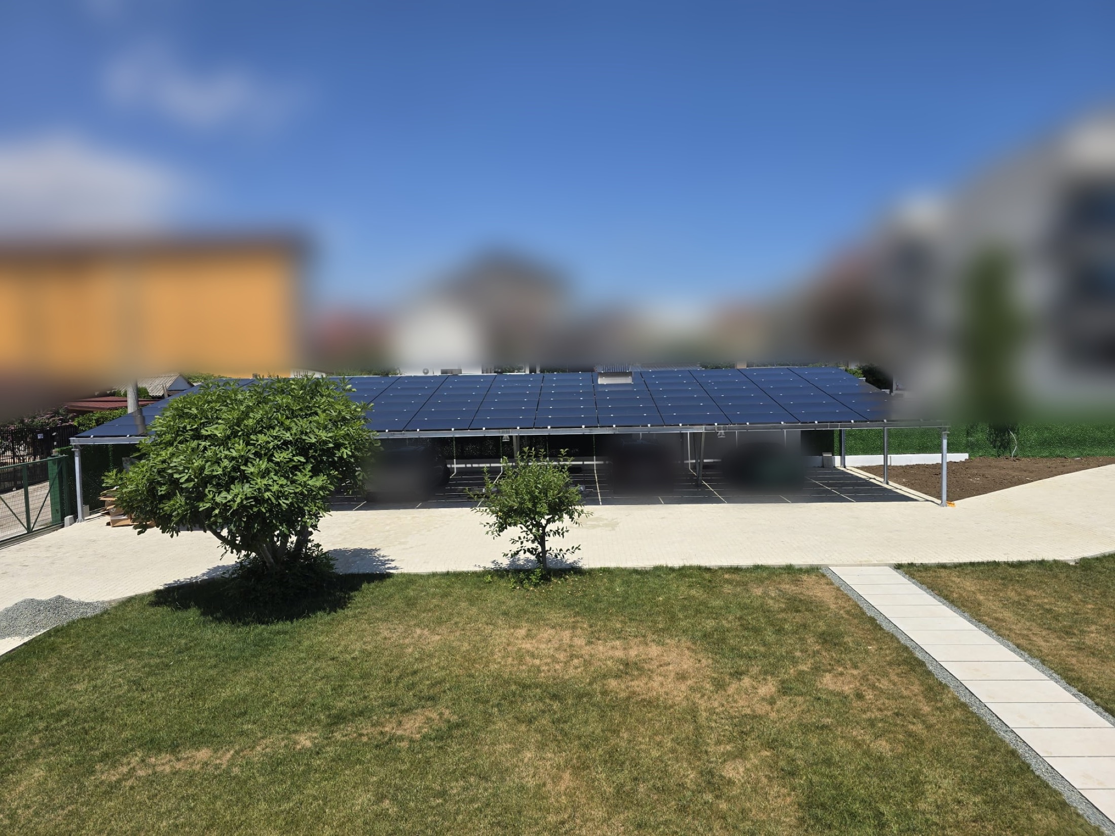 Solar carport with storage — 50 kWp · 40 kWh